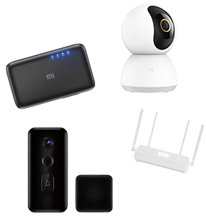 Mi Smart Door bel 3, камера Mi Home Security 2K 360 + Mi F490 4G Mobile Wifi/Mi Router AX1800